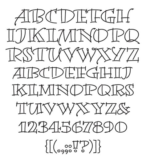 15 Cool Fonts Letter Graphic Design Images Cool Bold Letter Fonts