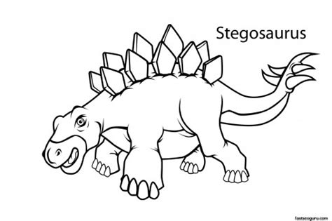 This stegosaurus is ready for coloring, click the picture above and print or click here for a printable pdf. Printable dinosaur stegosaurus coloring pages - Free ...