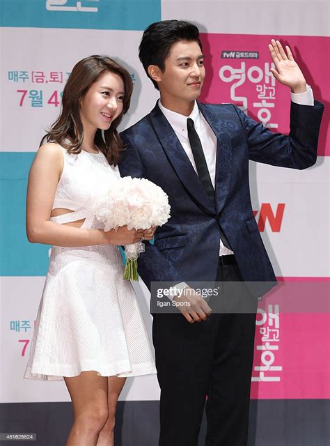 Hangroo And Yeon Woo Jin Attend The Tvn Marriage Over Love Press