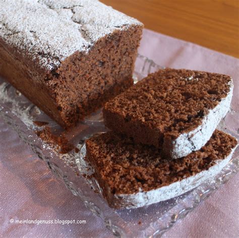Mein Land und Gartengenuss Schoko- Kastenkuchen mit Mascarpone