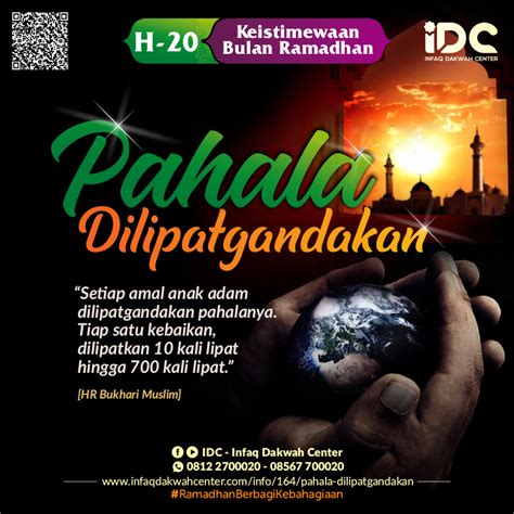 Semoga kita diampuni selama ramadhan. IDC - Infaq Dakwah Center