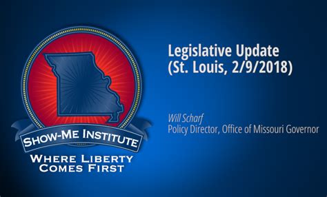 St Louis Policy Breakfast Legislative Update Show Me Institute