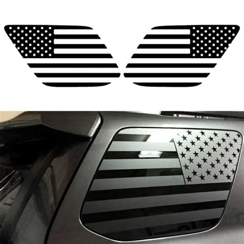 Pre Cut Us Flag Stickers Rear Window Decals Fit For Toyota 4runner 2010