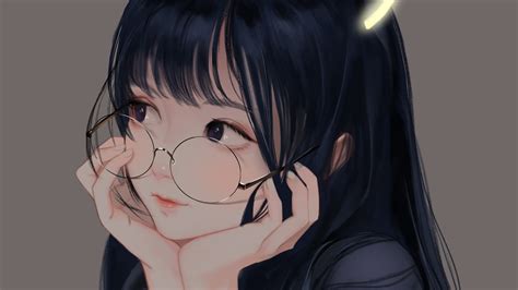 Anime Girl Glasses Icons Maxipx