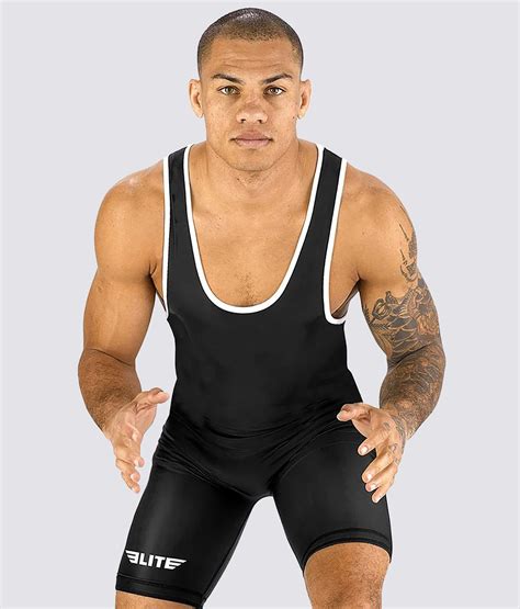 Elite Sports Standard Series Black Wrestling Singlets