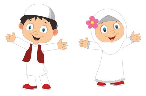 Gambar Kartun Anak Muslim Png Komicbox