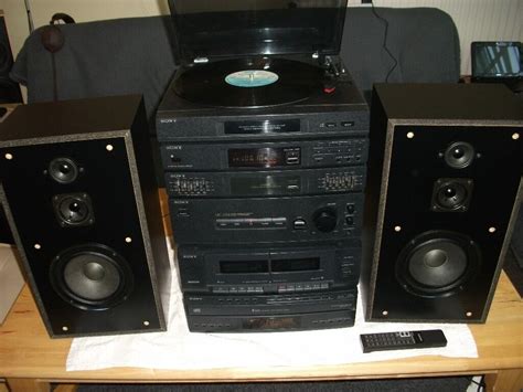 Sony Lbt D 159 Stereo System Speakers Remote Turntable In