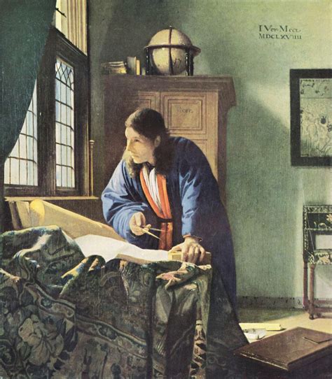The Geographer, c.1668 - c.1669 - Johannes Vermeer - WikiArt.org