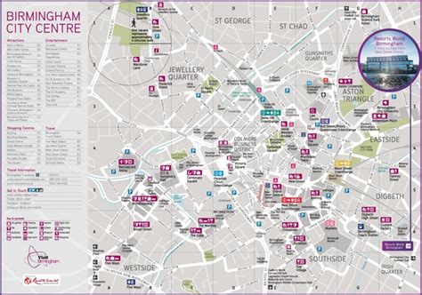 Birmingham City Centre Map