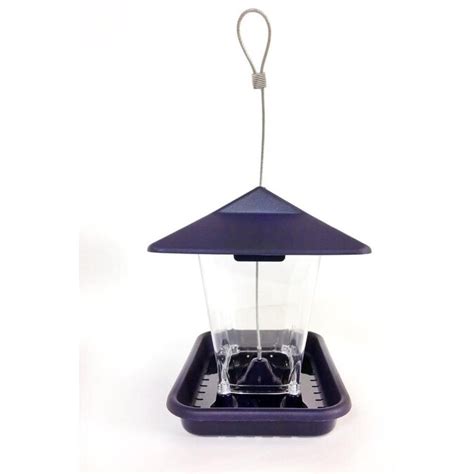 Stokes Select Purple Plastic Hopper Bird Feeder In The Bird Feeders