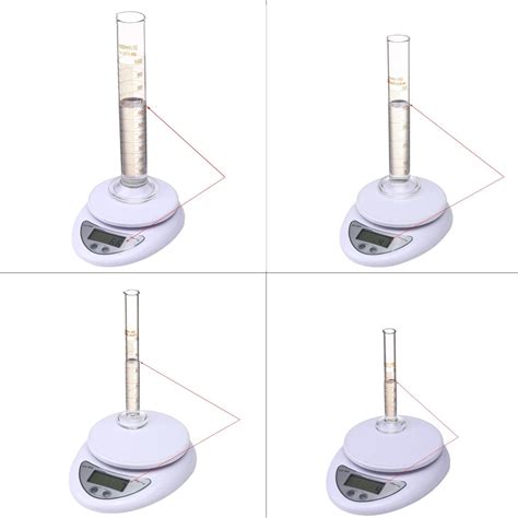 Thick Glass Graduated Measuring Cylinder Set 5ml 10ml 50ml 100ml With