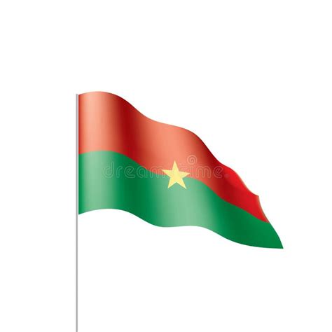 Bandera De Burkina Faso Ejemplo Del Vector Ilustración Del Vector