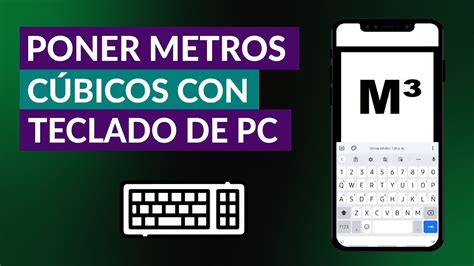 ¿cómo Poner Metros Cúbicos Con Tu Teclado De Pc Y Celular Word Y