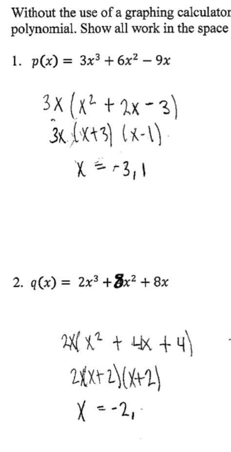 F (x) = ax3 + bx2 + cx1 + d. Zeros of a Cubic