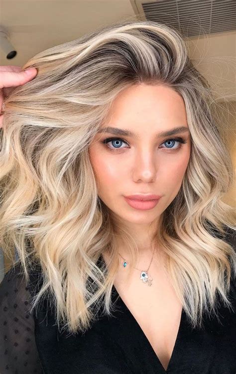 5 textured lob another gorgeous lob hairstyle with gorgeous blonde hair color idea the hair