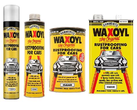 Hammerite Waxoyl Clear Car Rust Proofing All Sizes Diy Direct
