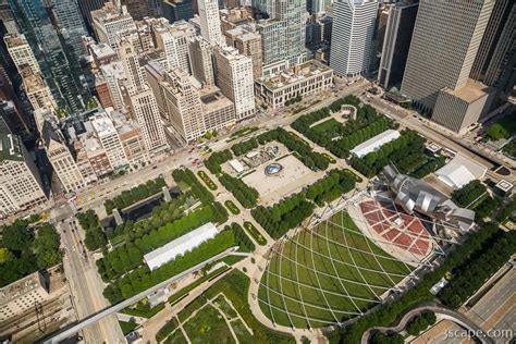 Millennium Park From Above Photograph By Adam Romanowicz