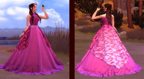 The Sims 4 Elegante Princess Dress V2 Cris Paula Sims