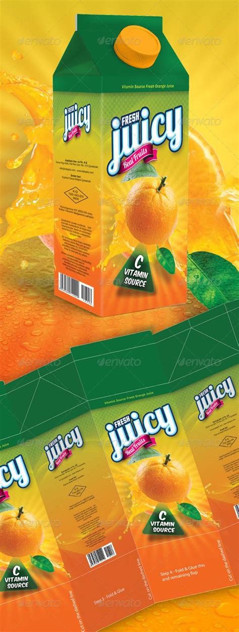 Orange Juice Box Design Fruit Juice Packaging Best Fruit Juice