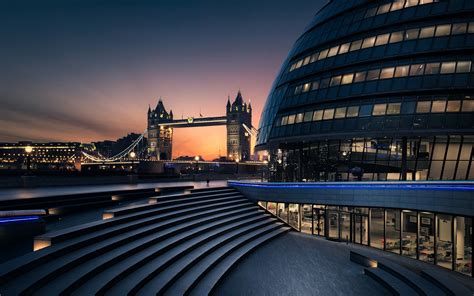 Londres Tower Bridge Arquitetura Fotografia 4k Hd Visualização