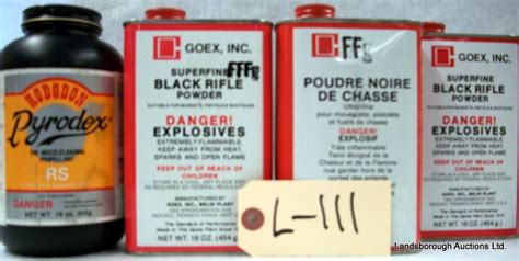 Goex Black Powder And Pyrodex Rs Landsborough Auctions