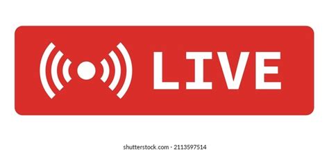 Live Icon Live Streaming Sign Vector Stock Vector Royalty Free