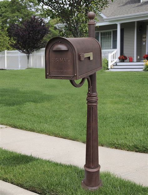 Classic Mailbox With Post Included In 2020 Classic Mailbox Mailbox Post Mailbox