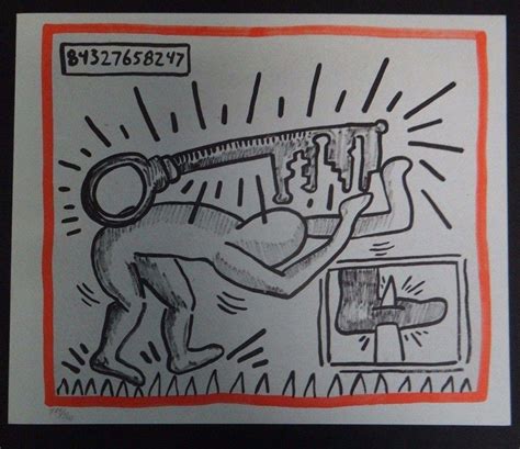 Keith Haring Against All Odds Lithograph Estate Authenticated Rare Ed 500 1895445030