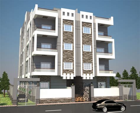 تصميم واجهة معمارية لعمارة سكنية من تصميم Sohaila Ayad Souhilaadil3