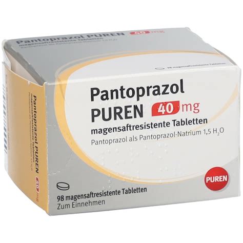 Pantoprazol Puren 40 Mg Magensaftrestabletten 98 St Shop