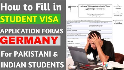 How To Fill In Student Visa Application Form For Germany German Visa