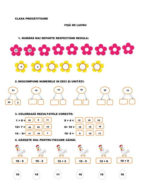 Ambiguu Iarnă Corect Fise De Lucru Clasa 1 Matematica Adunari Si