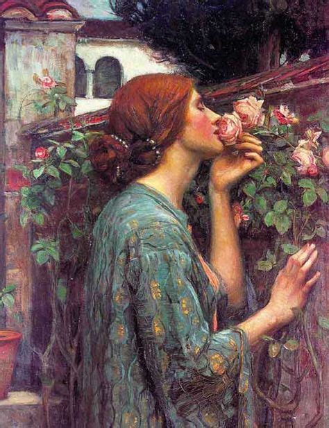 John William Waterhouse The Soul Of The Rose Descriptiona Lady