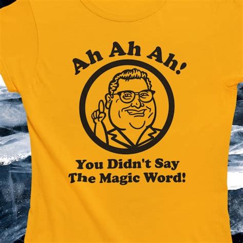 jurassic park shirt you didn t say the magic word etsy