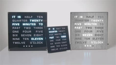 Word clock i thought it was a typo for world clock and then i saw the pictures, 10/10. LED Word Clock - Displays Time as Text - YouTube