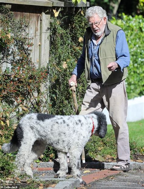 Rolf Harris Looks Frail As Hes Pictured Walking His Dog