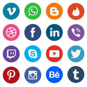 20 Flat Social Media Icons Logo PNG Vector (EPS) Free Download