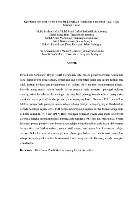 Berdasarkan pengalaman sendiri semasa kerja swasta di kilang jepun, dapat lebih banyak kemudahan seperti bonus, trip, family day, hadiah birthday, dan hujung tahun. (PDF) Kesedaran Penjawat Awam Terhadap Keperluan ...