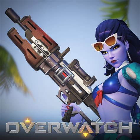 Artstation Overwatch Summer Games Widowmaker Gun Côte Dazur