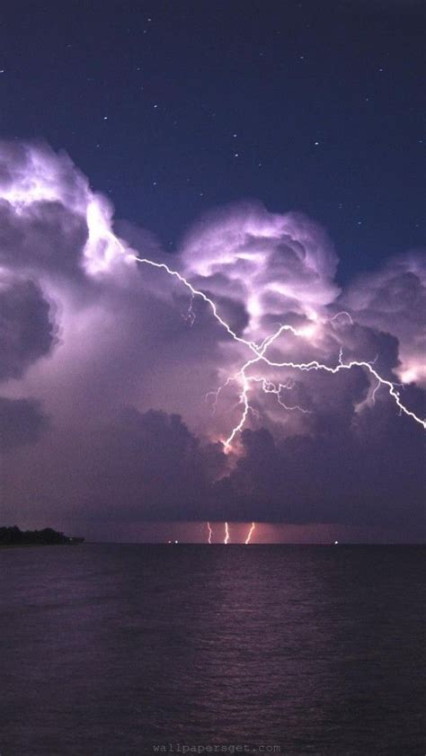Lightning Storms Night Coast Natura All Nature Science And Nature