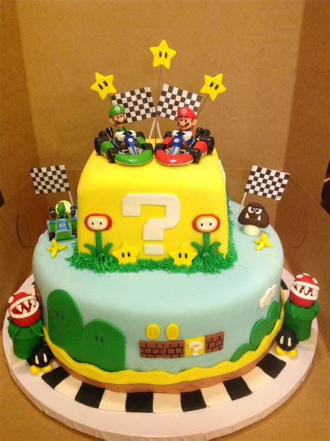 Mario Kart Cake Mario Kart Cake Super Mario Birthday Party Mario