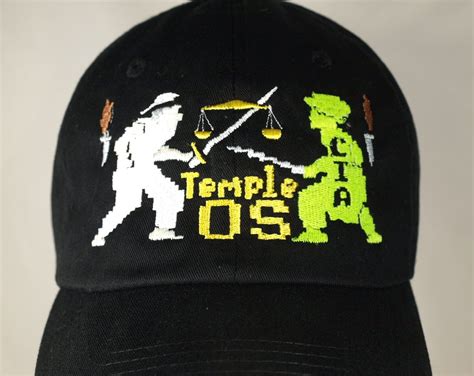 Temple OS CIA glow in the dark hat, Terry Davis TempleOS CIA, D3VUR