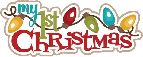 My First Christmas Svg Cutting Files Christmas Svg Scrapbook Title Free