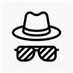 Icon Spy Hat Garment Investigate Detective Goggles