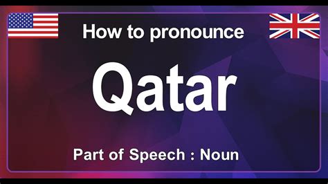 Qatar Pronunciation The Host Of Fifa World Cup Competition How To