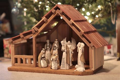 Rustic Nativity Stable Barn Christmas Decor By Thereclaimednation