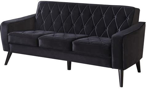 Bowery Black Velvet Sofa From Tov Tov 183 16 Coleman Furniture