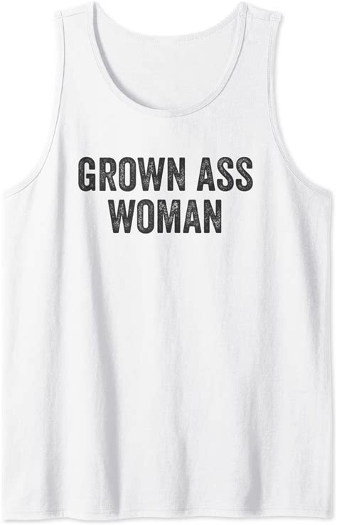 Grown Ass Woman Recovery 12 Step Quote Saying Meme Tank Top