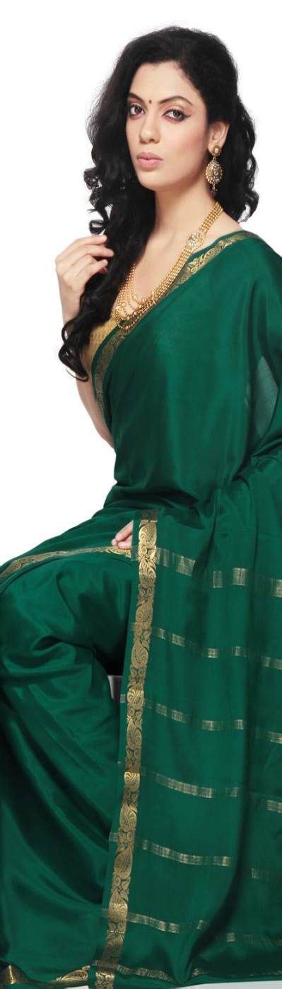 Trendy Bridal Saree Green Indian Fashion 34 Ideas Mysore Silk Saree Elegant Saree Saree
