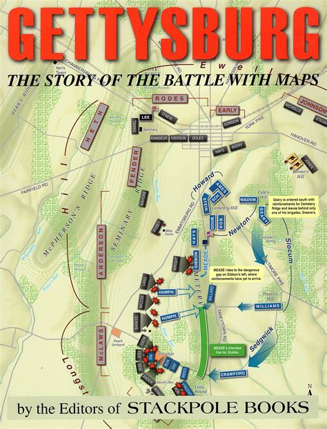 Map Of Gettysburg Battles Time Zones Map World